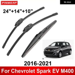 3PCS 車用 ワイパー シボレー スパーク EV M400 2016-2021 フロント リア ワイパー ブレード ブラシ 自動車アクセサリー 2016 - 19