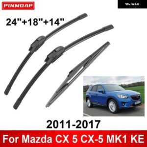 3PCS カー ワイパー マツダ CX 5 CX-5 MK1 KE 2011-2017 フロントリア ワイパー ブレード ブラシ 自動車アクセサリー 2011 2012 2013
