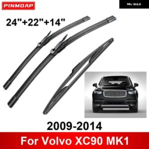 3PCS カー ワイパー ボルボ XC90 MK1 2009-2014 フロントリア ワイパー ブレード ブラシ 自動車アクセサリー 2009 - 12