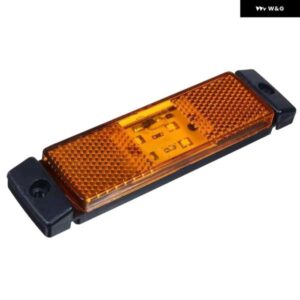10個 10V-24V 4 LED アンバー トラック サイド マーカーライト リアポジションランプ トレーラー トラック バンアクセサリー