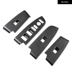 車用カーボン製ウィンドウガラスリフト ボタン スイッチカバー トリム ドア アームレスト パネル ホンダ HRV HR-V ヴェゼル 2021 2022