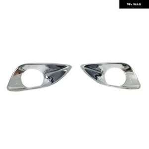 2個セット 車用フロント フォグランプ カバー スティック ABSクローム フレーム トリム キット トヨタ ヴィオス 2008-2011 車用デコレーション