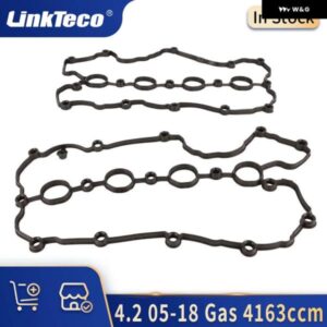 2PCS 自動車 エンジン 部品 左右 バルブ カバー ガスケットセットキット 4.2L 05-18 ガス アウディ A4 A5 A6 A8 Q7 R8 A6L VW TOUAREG 4.2L