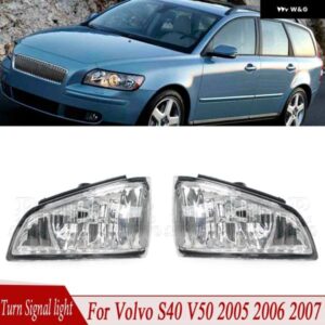VOLVO S40 V50 2005 2006 2007 ウィンカーライト バックミラー インジケーター ランプ カーアクセサリー 8679775 8679777 ライト