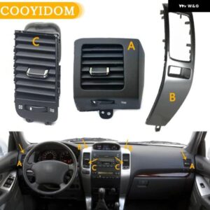 車用 エアコン 吹き出し口 A/C エアコン 吹き出し口 プレート フレーム パネル トヨタ ランドクルーザー プラド 120 レクサス GX470 2003-2009