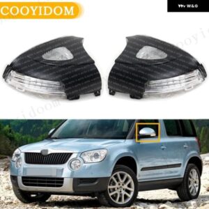 車用リアLEDミラー ライトランプ ウィンカーライト インジケーター SKODA YETI 2009 - 13 カー スタイリング パドルライト付き