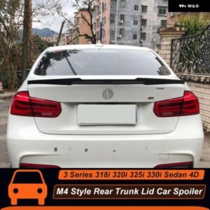 BMW 3シリーズ F30 F35 318I 320I 325I 330I セダン 4D M4 スタイル ABSリア トランク リッド ダックテールリップ カースポイラー ウィング アクセサリー