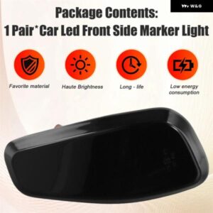 ホットLEDフロントサイド マーカーライト ウィンカーランプ 68256049AA 68256050AA JEEP RENEGADE BU 2014-2021 L