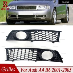 8E0807681 8E0807682フロント バンパー サイド フォグランプ グリル メッシュ グリル ハニカム六角 アウディ A4 B6 2001 - 05