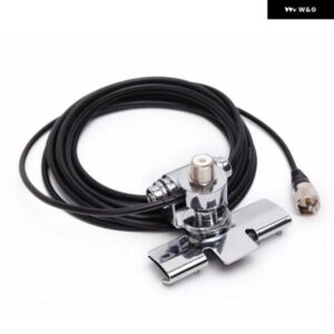 RB-400 5M ケーブル 付き シルバーカーアンテナ ブラケット レンジ調整可能 ハッチバック ドア対応 QTY TYT モバイルカーアンテナ