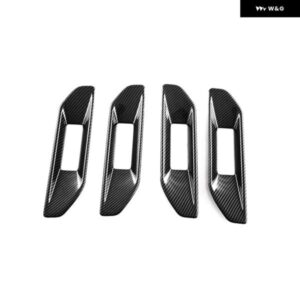 フォード レンジャー 2023 2024 車用インナー ドアハンドル カバー トリム アクセサリー ABS カーボン