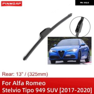 アルファロメオ ステルヴィオ ティーポ 949 SUV 2017-2020 26インチ+18インチ+13インチ リア ワイパー ブレード ブラシカッターアクセサリー 2017 - 20