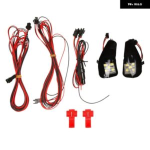 2個 LED リアビュー パドルライト アンダーサイドミラー ウェルカムランプ トヨタ アルファード 20系 ヴェルファイア II ホワイトライト