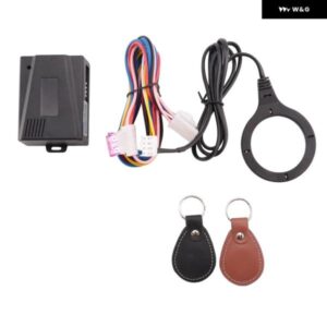 スマートカー エンジン プッシュ スタートストップ ボタン RFIDロック イグニッション キーレスエントリー システム