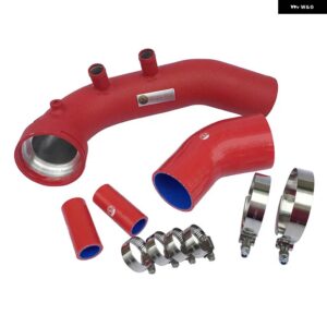 インテークターボチャージ パイプ キット N54 E82 E87 E88 E90 E92 E93 135I 335I 335XI 335IS 335I XDRIVE エアチャージ パイプ 535XI 535I レッド - K8-06　　Red