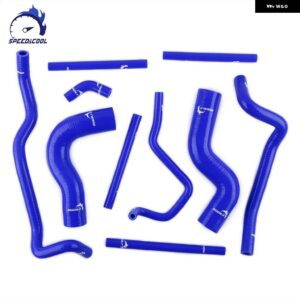 1992-1995 スバル WRX GC8 GF8 VER1-2 車用シリコン ラジエーター クーラント フルコンプリート パイプ チューブ ホースキット - Blue
