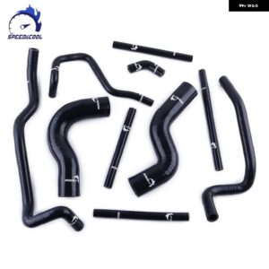 1992-1995 スバル WRX GC8 GF8 VER1-2 車用シリコン ラジエーター クーラント フルコンプリート パイプ チューブ ホースキット - black