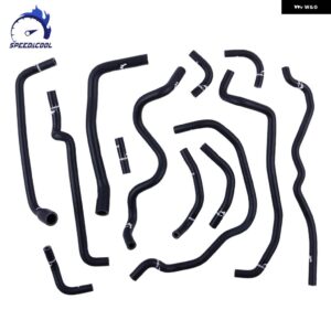 1999-2006 トヨタ セリカ ZZT231 190 1.8 2ZZ-FE エンジン RHD シリコン ラジエーター クランクケース ブリーザー チューブ パイプ ホースキット - Matt　Black