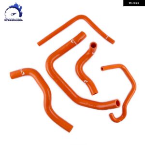 1998-2002 カワサキ NINJA ZX6R ZX600 ZX600G ZX600J バイク 用シリコン ラジエーター クーラント チューブ パイプ ホースキット - Orange