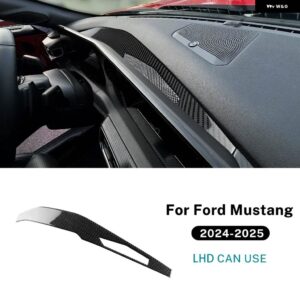 フォード マスタング GT ダークホース エコブースト 2024 2025 リアルソフトカーボン ステッカー インストルメント パネル インテリア トリム アクセサリー - for　lhd　black　carbon
