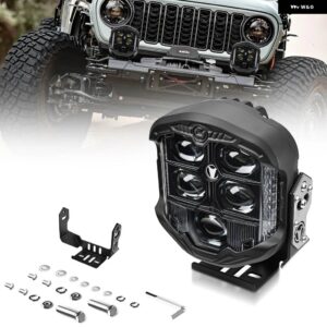 5/7インチ 作業用 ヘッドライト バー 車両レンズ デーモンアイライト 6000K スポットコンボ バラ LED ヘッドライト ATV 車 トラック オフロード 4X4 - 1PCS　7Inch