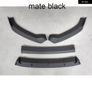 アウディ A3 S3 2016-19 デフレクターガード デコレーション スタイリング フロント バンパー ロワーチン リップスプリッター ディフューザー キット - mate black