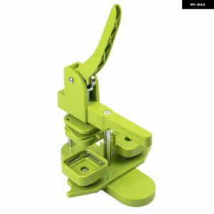 スクエアバッジ ボタン メーカー 50X50MM マシン ロータリー ボタン プレス 冷蔵庫マグネット ボタン バッジ作成 マニュアル DIY アートクラフト - light green