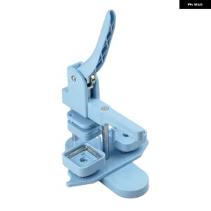 スクエアバッジ ボタン メーカー 50X50MM マシン ロータリー ボタン プレス 冷蔵庫マグネット ボタン バッジ作成 マニュアル DIY アートクラフト - Light Blue