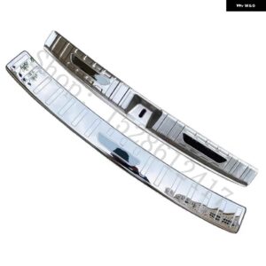 メルセデス ベンツ GLB クラス X247 2021-2023 リア バンパー プロテクター シル トランク トレッドプレート トリム カーアクセサリー - Silver black logo3