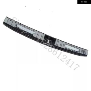 メルセデス ベンツ GLB クラス X247 2021-2023 リア バンパー プロテクター シル トランク トレッドプレート トリム カーアクセサリー - Black and black logo