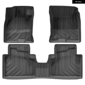 フォード エスケープ/ フォード クーガ PHEV ハイブリッド 2020-2025 TPE 3D カーフロアマット カーゴライナー トランク /バックレスト パッド 防水 - LHD 3PCS