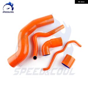 1998-2006 VW GOLF MK4 GTI ビートル アウディ TT A3 1.8T シリコン エア ターボ ブースト インタークーラー ホース チューブ パイプ キット - Orange