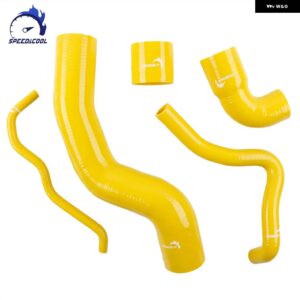 1998-2006 VW GOLF MK4 GTI ビートル アウディ TT A3 1.8T シリコン エア ターボ ブースト インタークーラー ホース チューブ パイプ キット - Yellow