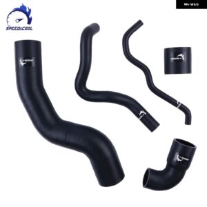1998-2006 VW GOLF MK4 GTI ビートル アウディ TT A3 1.8T シリコン エア ターボ ブースト インタークーラー ホース チューブ パイプ キット - Matt Black