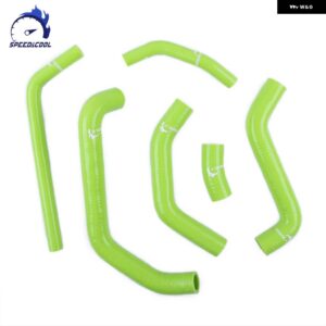 2011-2015 カワサキ NINJA 2012 2013 2014 バイク 用シリコン ラジエーター クーラント チューブ パイプ ホースキット - green toxic