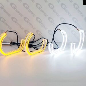 BMW E46 クーペ カブリオ コンバーチブル 2004 2005 2006 LCI 超高輝度 DTM スタイル LED エンジェルアイ ハローリング デイ ウィンカーライト - DTM M4 Style