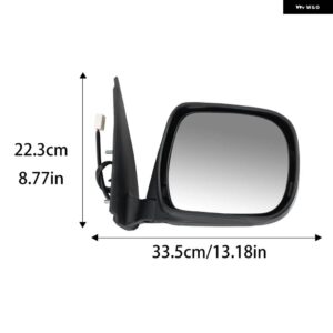 3ピンサイドミラー アセンブリ トヨタ ハイラックス ヴィーゴ 2005-2015モデル クローム電動ミラー 調整ドアミラー カーアクセサリー - Left Side Mirror