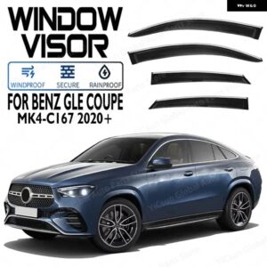 ベンツ GLE クラス W166 W167 C292 アウター トリム クロームアクセサリー デフレクター バイザー レインガード ドア バイザー ベントシェード ベント - MK4-C167 2020