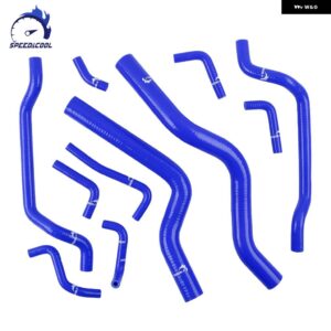 1990-1994 三菱 エクリプス 1G DSM 4G63T シリコン ラジエーター クーラント パイプ チューブ ホース キット - Blue