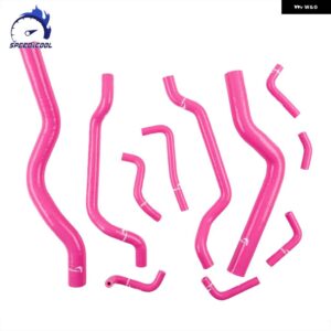 1990-1994 三菱 エクリプス 1G DSM 4G63T シリコン ラジエーター クーラント パイプ チューブ ホース キット - Pink