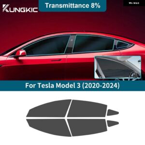 フロントリア サイドウィンドウ TESLA MODEL 3 MODEL 3 2020-24 プライバシーUV ティントソーラーフィルムアクセサリー - 8Percent Window