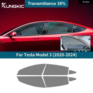 フロントリア サイドウィンドウ TESLA MODEL 3 MODEL 3 2020-24 プライバシーUV ティントソーラーフィルムアクセサリー - 35Percent Window