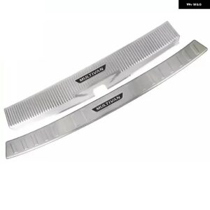 VW フォルクスワーゲン マルチバン T5/T6 2019-2023 カーアクセサリー リアドア バンパー プロテクター シルプレート/ トランク トレッドプレート トリム - c