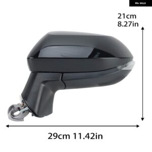 6ピンサイドミラー アセンブリ トヨタ カローラ E21 E210 2019-2024 ブラック ウィンカーライト 付き ドアウィングミラー カーアクセサリー - 1PC Left