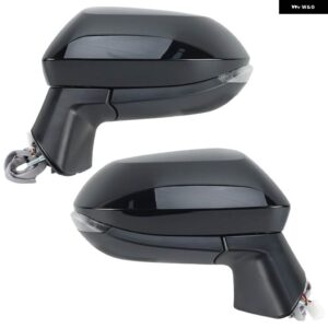 6ピンサイドミラー アセンブリ トヨタ カローラ E21 E210 2019-2024 ブラック ウィンカーライト 付き ドアウィングミラー カーアクセサリー - 1 Pair