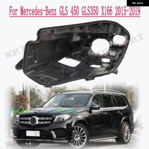 メルセデス ベンツ GLS GLS500 GLS450 GLS350 X166 2015-2019 ヘッドライト ハウジング ブラックシェルベース プラスチック ハウス - 2pcs for pair light