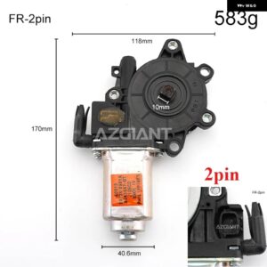 ウィンドウガラス リフター レギュレーター モーター 日産 ティーダ 2005-2011 2ピン 82731-AX00A - rear right 2 pin
