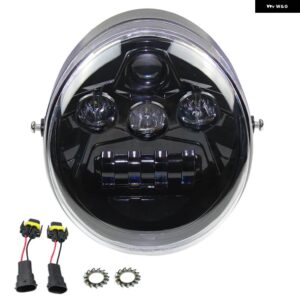 LED ヘッドライト オートバイ ハーレー ダビッドソン VROD V-ROD VRSC VRSCA VRSCB VRSCF VRSCAW 2002-2017 ハイロービーム アクセサリー - black