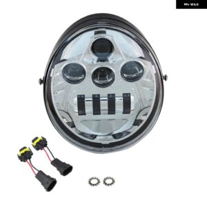 LED ヘッドライト オートバイ ハーレー ダビッドソン VROD V-ROD VRSC VRSCA VRSCB VRSCF VRSCAW 2002-2017 ハイロービーム アクセサリー - Chrome