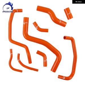 1993-1997 トヨタ カローラ AE101 AE102 AE111 4AFE 7AFE 1.8 シリコン ラジエーター クーラント チューブ パイプ ホース キット - Orange